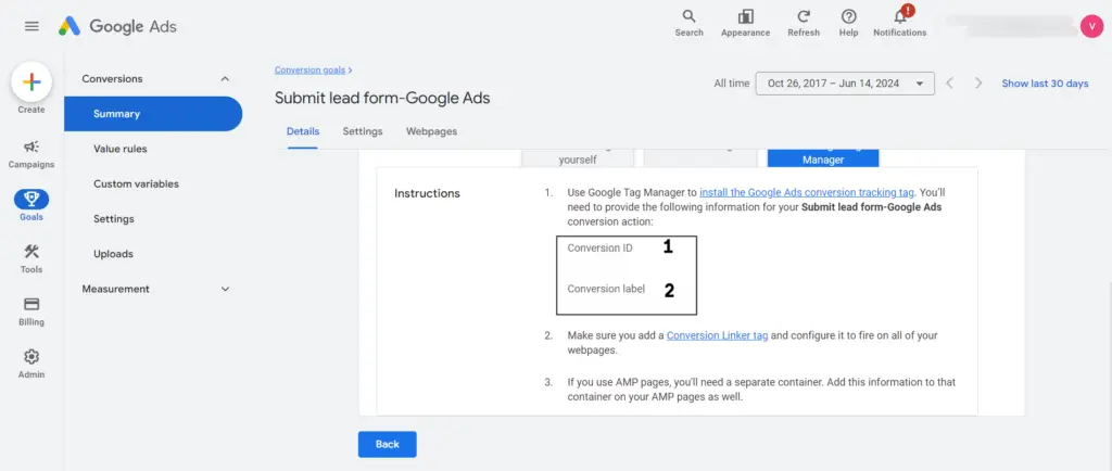 Open Google Ads and log in