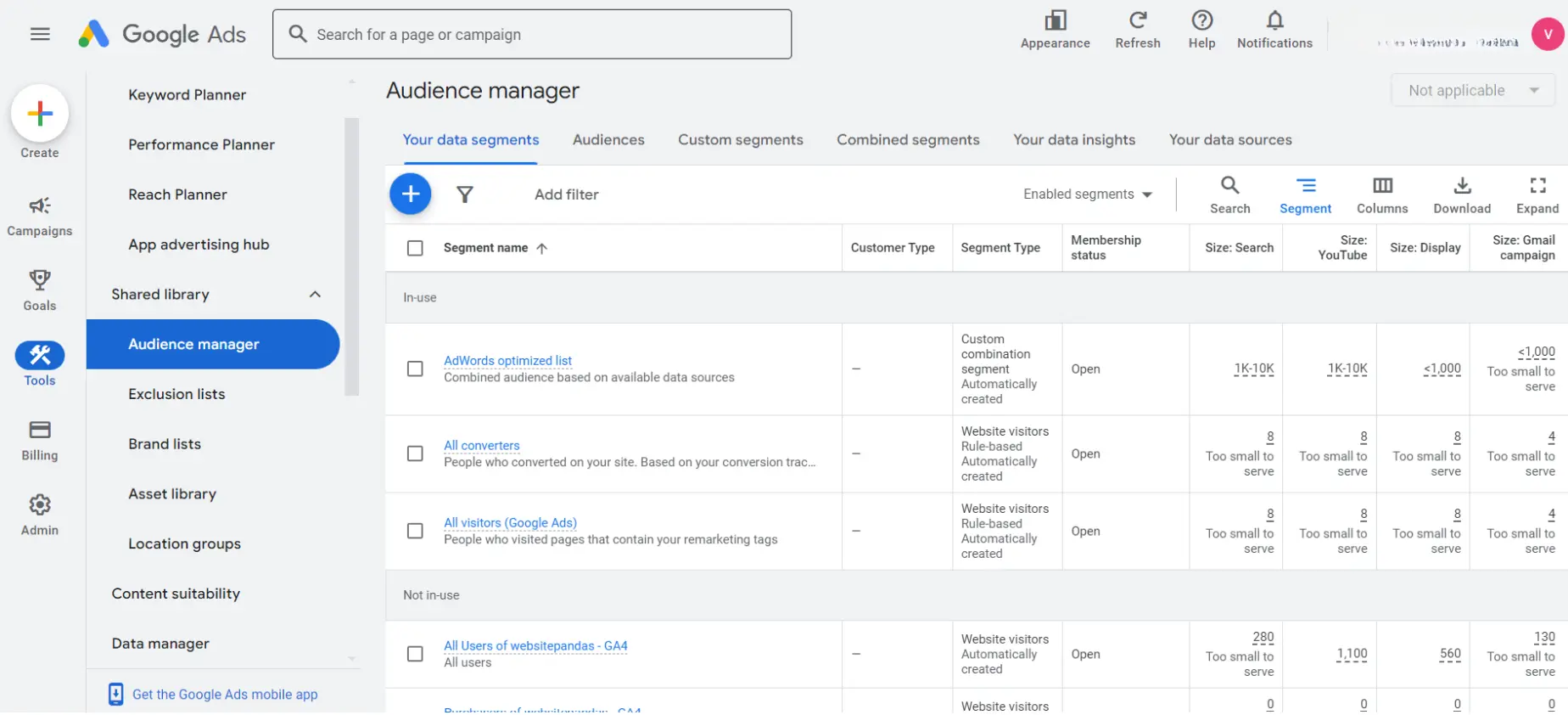 Create Remarketing Lists Create Remarketing Lists