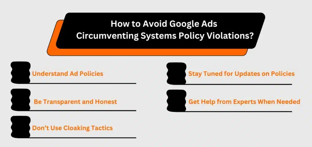 How to Avoid Google Ads Circumventing Systems Policy Violations