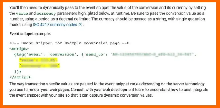 Dynamic Conversion Value