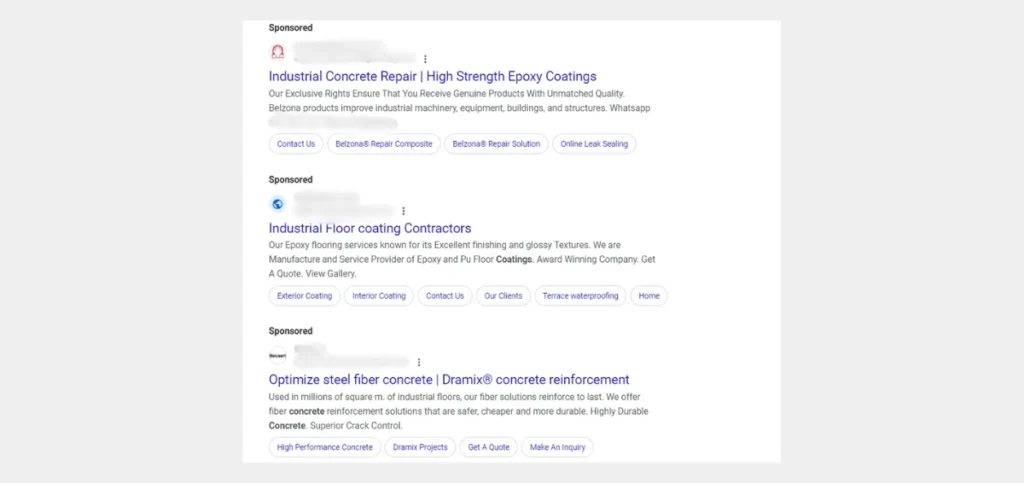 What are Google Ads for Concrete Coatings?