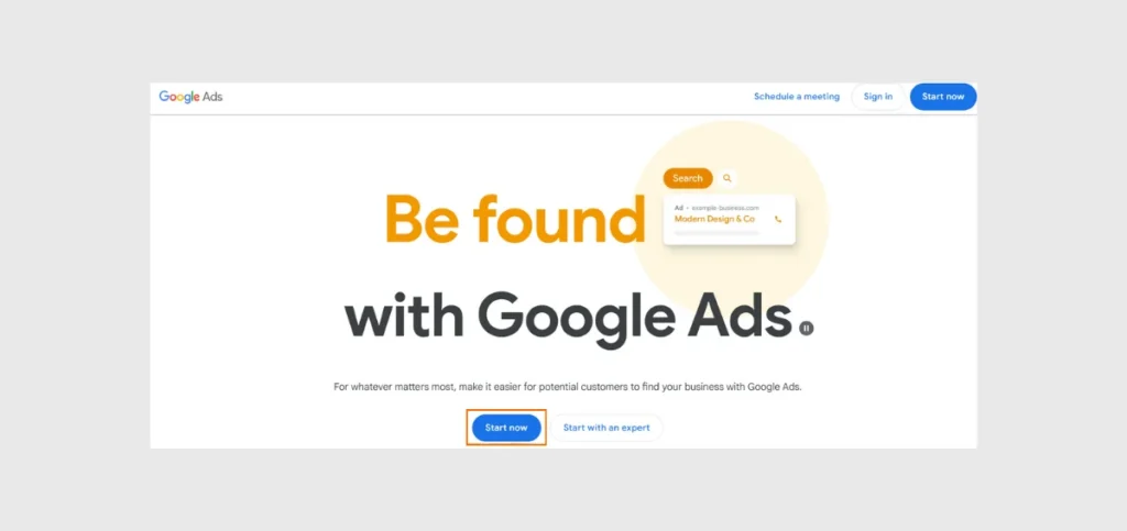 Create a Google Ads Account