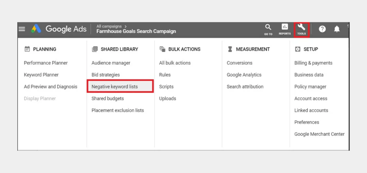 Include Negative Keywords to Improve Targeting Include Negative Keywords to Improve Targeting
