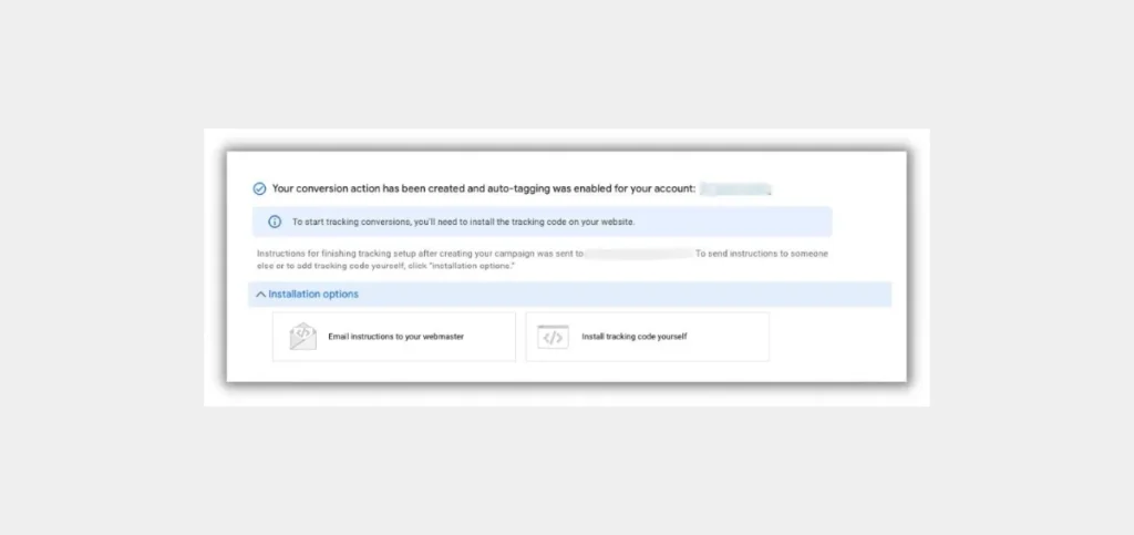 Set up Conversion Tracking