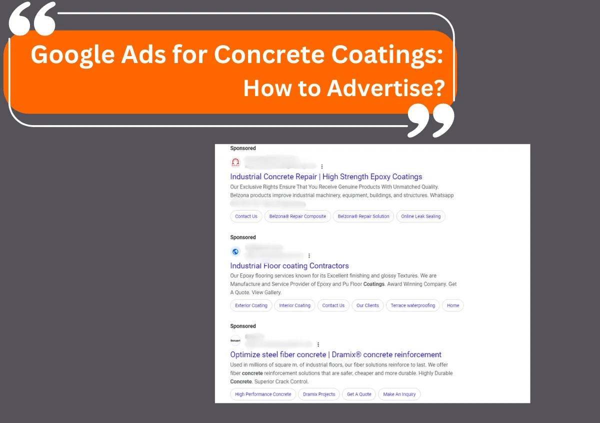 Google Ads for Concrete Coatings