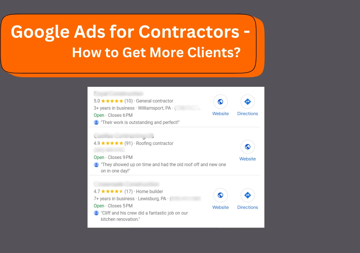 Google Ads for Contractors – How to Get More Clients?