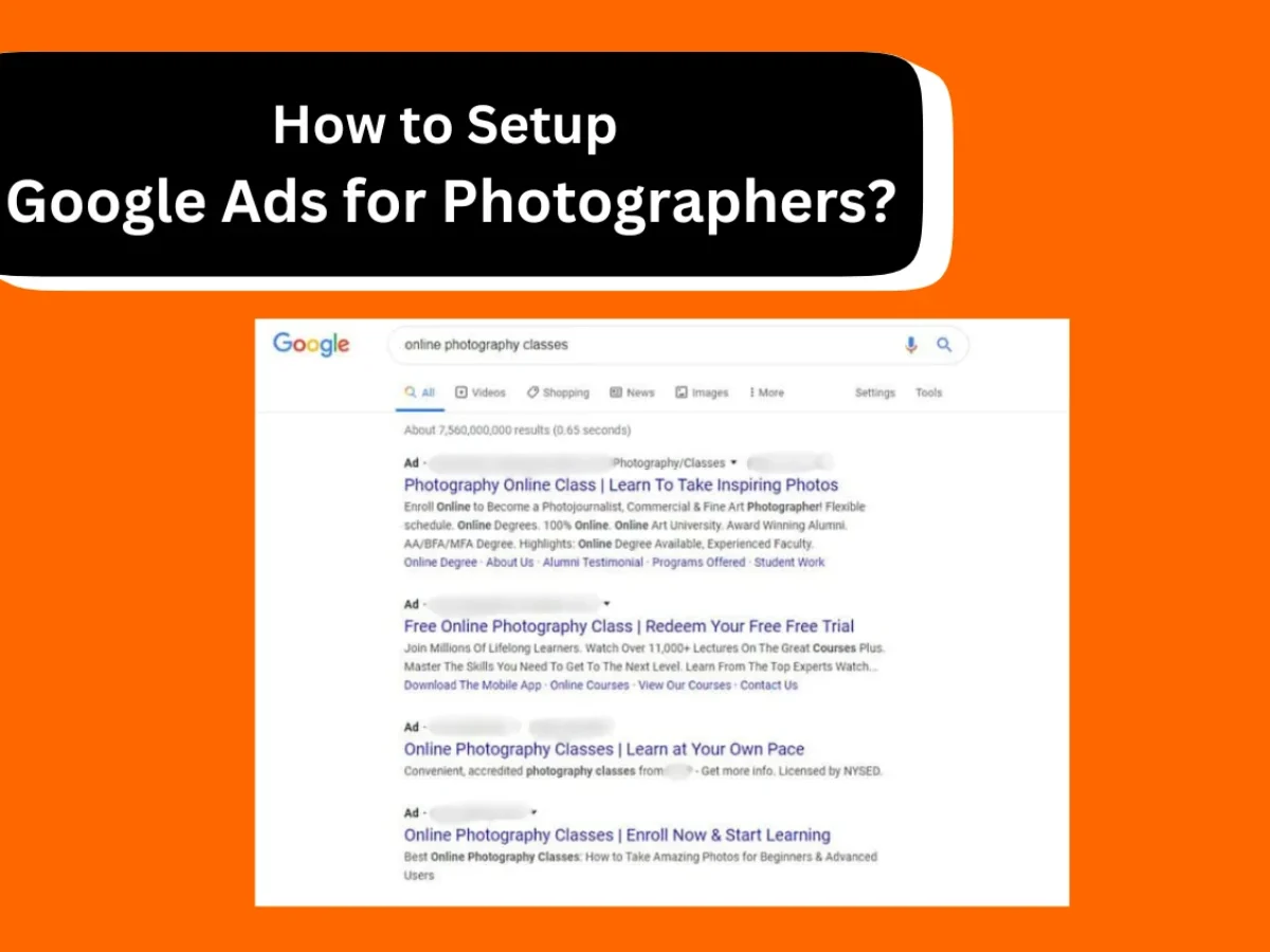 google ads for photographers