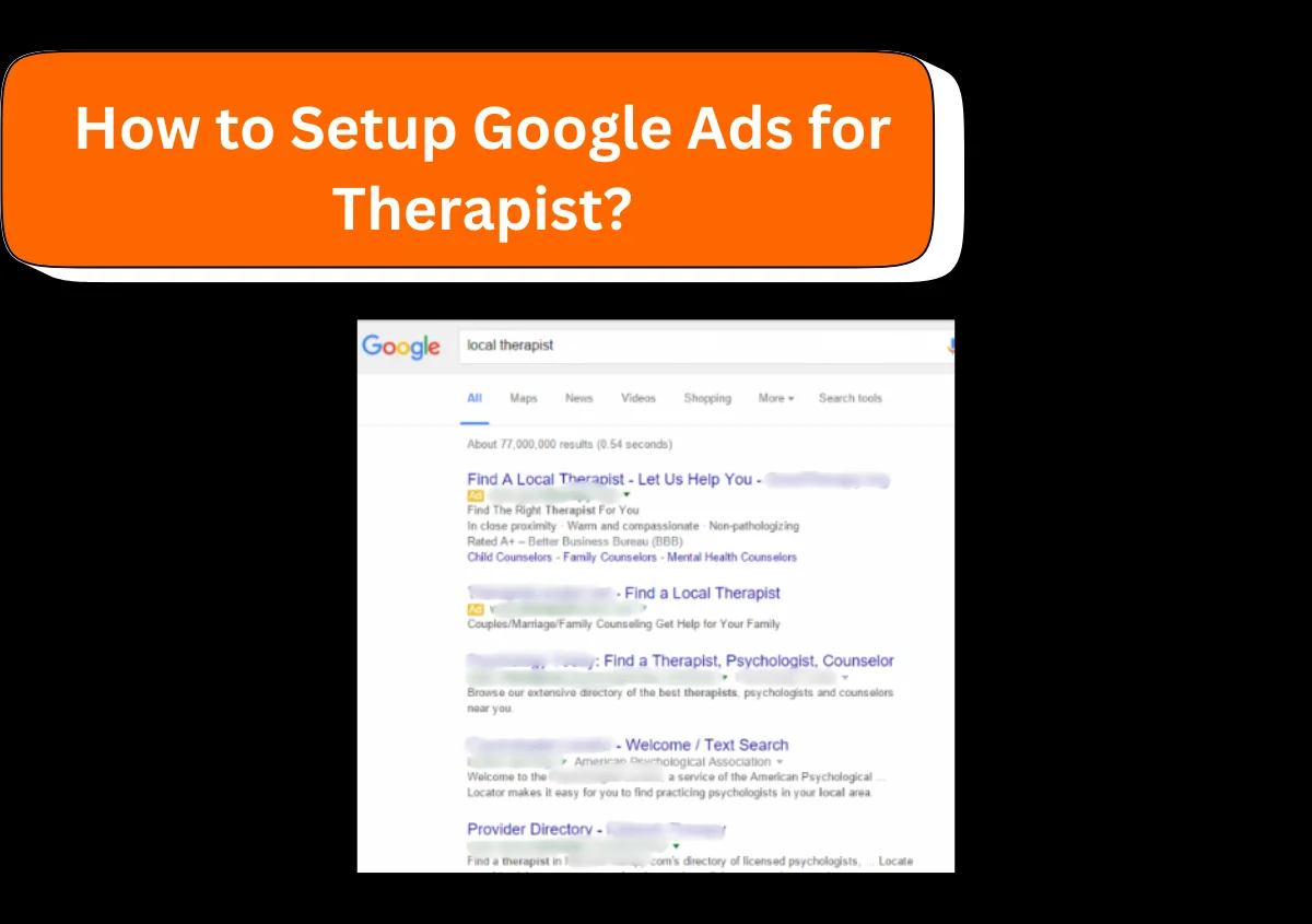 How to Setup Google Ads for Therapist?