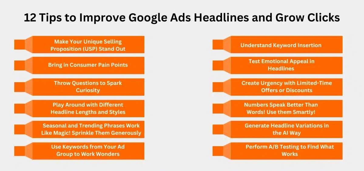 12 Tips to Improve Google Ads Headlines and Grow Clicks 12 Tips to Improve Google Ads Headlines and Grow Clicks