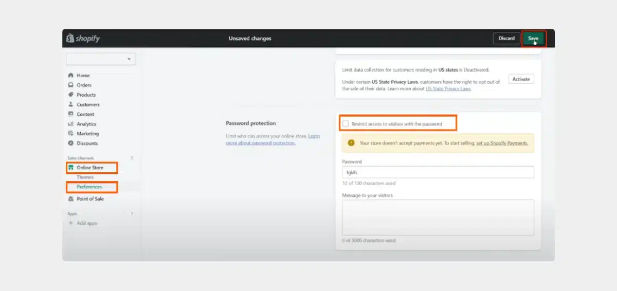 How to Disable Password Protection on Your Store How to Disable Password Protection on Your Store