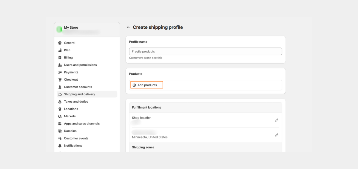 Add Products Add Products