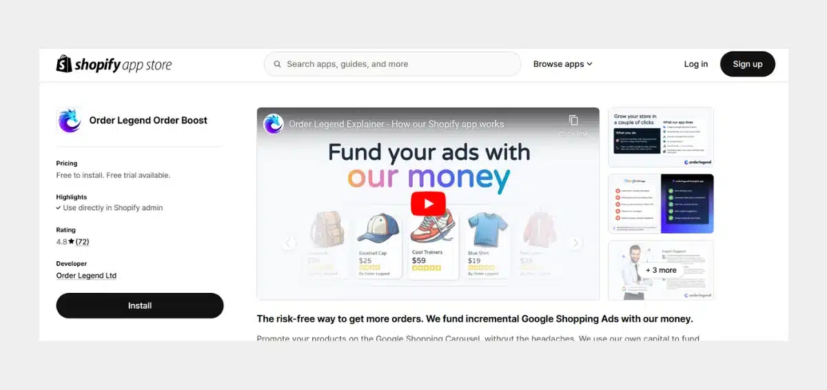 Order Legend for Google Order Legend for Google Shopping